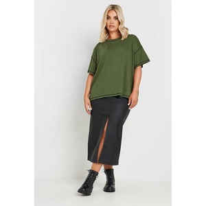 Camiseta Clásica de Cuello Redondo para Mujer, Manga Corta, Ligera, Informal, Cómoda, Ropa de Verano, Proveedor de Ropa de Marca Privada - Product Image 6