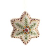 Ornements festifs modernes de luxe en fil pailleté cousus main Zari pour la décoration de la maison pour Diwali, Noël, Pâques