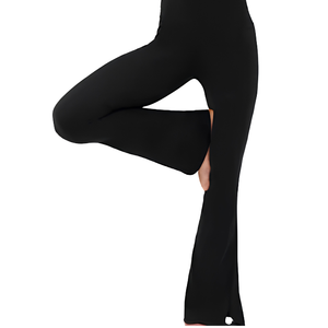 Workout <b>Leggings</b> High Waist Seamless Plus Size Compression Pockets Squat Proof Tummy Control Butt Lifting <b>Flare</b> Capri Mesh - Product Image 1