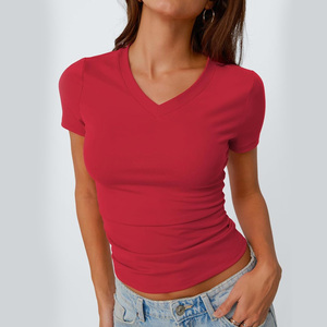 Streetgrace Lightweight Breathable <b>Crop</b> <b>Tops</b> Women Custom Summer Gym Yoga Workout Apparel High Support Anti-bacterial OEM - Product Image 3