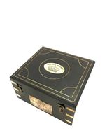 Sextante Náutico Antiguo de Latón con Funda de Madera Resistente, Instrumento de Navegación Marítima de Lujo, Objeto Coleccionable Marítimo, Decoración Náutica