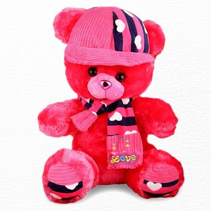 ตุ๊กตาหมีเชส เวลู วัสดุขนสัตว์ สีชมพู ของขวัญสุดน่ารัก - Product Image 2