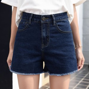 Pantalones cortos vaqueros informales de verano para mujer, pantalones vaqueros desgastados con dobladillo enrollado de cintura alta, pantalones cortos vaqueros rasgados - Product Image 6