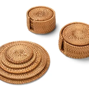 Plato de Bambú y Ratán Clásico Hecho a Mano, Ecológico y Sostenible, Decoración para Mesa de Hogar, para Café y Té, Hecho en Vietnam - Product Image 3