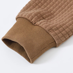 Custom Regular Fit Men's Cotton Knitted Jogging Hoodies Pockets Winter Solid Anti-Wrinkle Design Training Tracksuits Hooded - Product Image 6