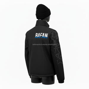 <b>Women</b> Softshell <b>Jacket</b> GSM Windproof Stretch Fabric Black with Sleeve Panels and Custom <b>Heat</b> Print Logo <b>Women's</b> Softshell <b>Jacket</b> - Product Image 5