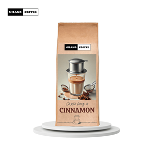 Wholesale Milano <b>Cinnamon</b> Flavored Arabica <b>Ground</b> Coffee 250g | Bulk 0.25kg | Premium Medium Roast Bitter High Quality 1 Year - Product Image 2
