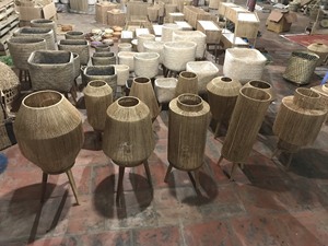 Meilleure vente abat-jour en jute naturelle de haute qualité chandeliers en bambou Design traditionnel Application à la maison différentes formes Vietnam - Product Image 3