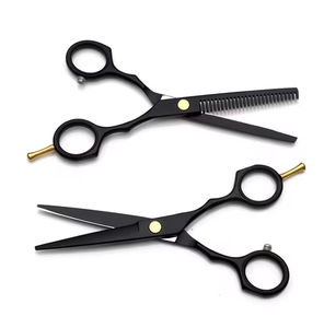 Professional Black Scissors Kit Japanese Steel Hair Cutting Scissors, German Scissors <b>Used</b> for Salon Hair Cutting - Product Image 4