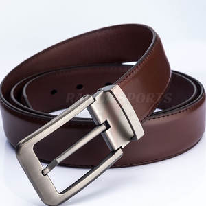 Ceintures en cuir avec impression de logo personnalisé de haute qualité pour hommes Style de mode de luxe avec boucle en acier matériau en peau de vache et matériau PU - Product Image 3