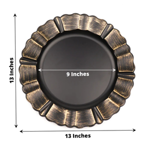<b>Black</b> Charger Plate <b>Dinner</b> Charger Plates Place Mats Table Setting Plate Wholesale Hotel Restaurant Supplies in Low Price - Product Image 3
