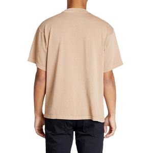 Camiseta de algodón grueso en blanco de alta calidad para hombre, camiseta pesada de 300gsm para hombre, camiseta de manga corta, ropa informal de tendencia para hombre - Product Image 2