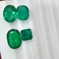 Piedra Esmeralda de Calidad AAA, Excelente Brillo, Corte Esmeralda, Verde Natural de Zambia, para Joyería, 20% de Descuento