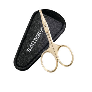 Ciseaux incurvés de manucure et de pédicure de haute qualité avec couverture en cuir outils professionnels en acier inoxydable de haute qualité - Product Image 5