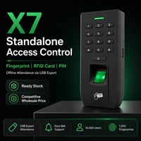 Parmak İzi RFID Erişim Kontrol Terminali, PIN Kodlu ve Çevrimdışı Kayıt İhracatlı