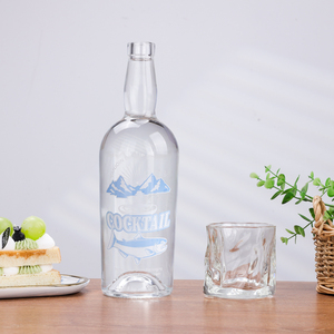 Hot bán 700ml siêu Flint chai thủy tinh cho không có ga đồ uống có cồn trùng lặp Whisky & rượu giáng sinh 2024 nút chai - Product Image 3