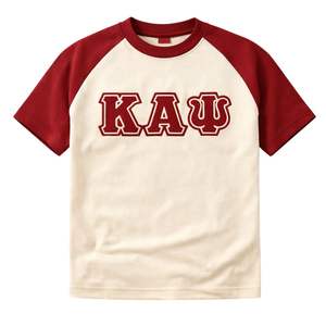 T-shirt en chenille raglan Kappa Alpha Psi, taille standard, coton premium, broderie, vêtements de fraternité grecque - Product Image 4