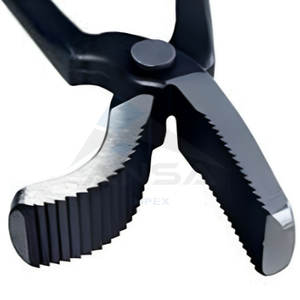 Premium venta al por mayor de acero inoxidable herrador profesional de mandíbula curvada pezuña de caballo Clinchers para cuidado de pezuña equina plata duradera - Product Image 2