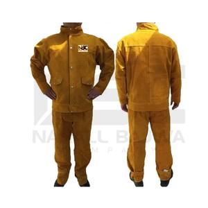 Chaqueta de Soldadura de Cuero de Alta Calidad, Chaqueta de Soldadura de Cuero Protectora de Seguridad, Hecha de Cuero Vacuno de Primera Calidad 2023 - Product Image 3