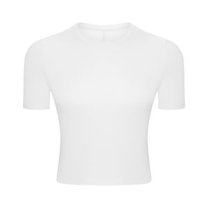 Vente en gros de vêtements de fitness pour femmes en polyester T-shirt léger à séchage rapide de sport sexy nouveau design haut à manches courtes de fitness yoga - Product Image 3