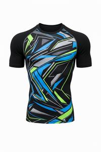 Camiseta de Compresión de Manga Corta para Entrenamiento, Gimnasio, Fitness, Artes Marciales, Surf, Natación, Ropa Deportiva Personalizada - Product Image 6