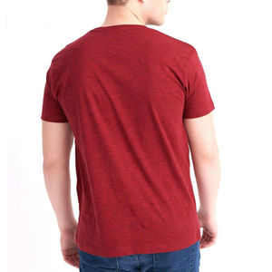 T-shirts à col rond surdimensionnés en coton épais pour hommes, respirants, manches courtes, couleur pure, respectueux de l'environnement - Product Image 2