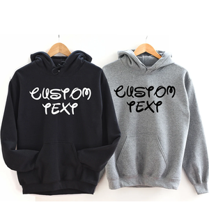 Felpa <span class=keywords><strong>con</strong></span> LOGO e Testo Personalizzati, Felpa <span class=keywords><strong>con</strong></span> Cappuccio Stampa su Richiesta, Maglione Retrò <span class=keywords><strong>con</strong></span> Citazione Personalizzata, Felpa Oversize <span class=keywords><strong>con</strong></span> Lettere Stile College - Product Image 1