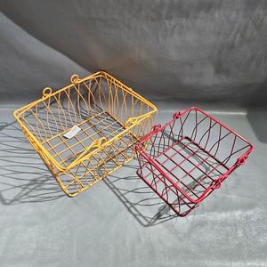 ตะกร้าใส่ของในครัวเรือนดีไซน์ลวดเหล็กสำหรับจัดระเบียบสิ่งของและตกแต่ง - Product Image 3