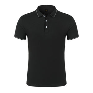 Polo d'été personnalisé pour hommes Polo de golf à manches courtes à motifs solides Vente en gros d'usine Polo personnalisé Vente en gros de haute qualité - Product Image 4