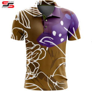 Camiseta de LICRA de poliéster de alta calidad, camisetas de sublimación para hombres, polos de diseño impreso personalizados para hombres - Product Image 4