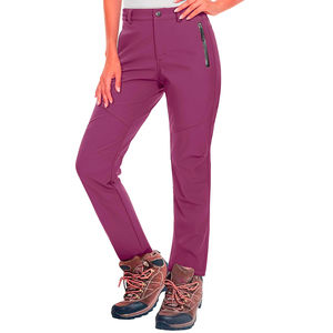 Pantalon softshell léger pour femme respirant imperméable coupe-vent pantalon d'extérieur parfait pour la randonnée, le trekking, le ski - Product Image 6