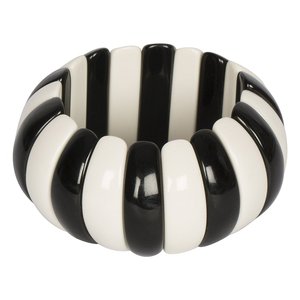Brazalete de Resina Hecho a Mano para Mujer, Joyería Acrílica con Cuentas de Perlas y Colgante de Collar, Brazalete para Niñas, para Boda - Product Image 1
