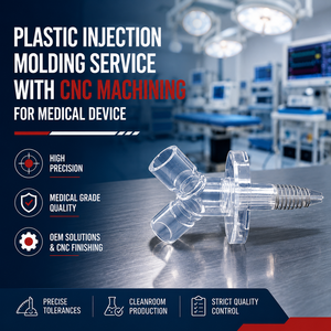 Service de moulage par injection plastique avec usinage CNC pour dispositifs médicaux - Product Image 3
