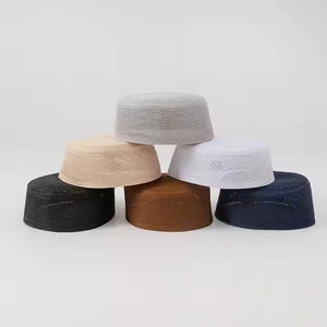 Men's <b>Summer</b> Ethnic Hat Versatile <b>Flat</b> Top with Breathable Mesh Cross-Border Dropshipping - Product Image 6