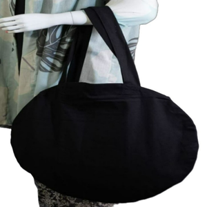 Bolsa de Compras Reutilizable Extra Grande, 100% Lona de Algodón, con Diseño de Letras, Asa Larga, Ecológica, para Uso en Exteriores y Viajes - Product Image 4