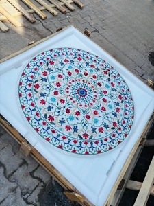 โต๊ะหินอ่อนทรงกลมคลาสสิกสำหรับโต๊ะอาหารหรือโต๊ะกาแฟ - Product Image 2