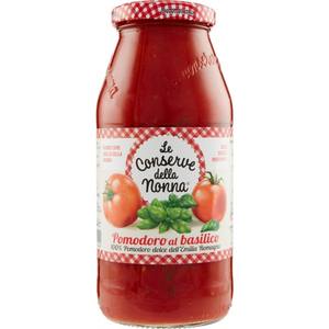 Conserve Della Nonna, Salsa para Ensalada de 500g, Paquete de 12 Unidades, Sabores a Tomate y Albahaca - Product Image 1