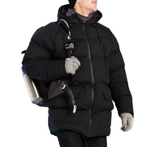 Veste bouffante à col montant pour hommes d'excellente qualité, tenue décontractée à capuche brillante pour l'hiver, veste bouffante personnalisée pour hommes - Product Image 1