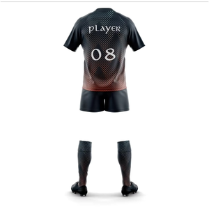 Ensemble d'uniformes de rugby sublimés personnalisés tissu respirant à séchage rapide conçu pour l'entraînement en équipe T-shirt confortable - Product Image 4