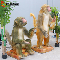 H = 1.3 mètres grandeur nature réaliste simulation animale faite à la main singe animatronique à vendre