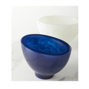 Bol décoratif en résine fait à la main surface brillante polie design élégant unique idéal pour les collations salades fruits ou décor de table - Product Image 6