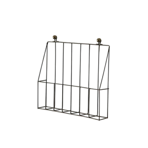 Stylish Metal File Racks Vertical Wire Sections Hanging File Organizer Wire Mesh Black Office Scrapbook Organizer - Product Image 4