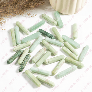 Venta al por Mayor de Aventurina Verde Ecológica de Primera Calidad, Doble Punta Pulida, Feng Shui para Decoración del Hogar y Meditación - Product Image 3