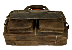 Alw กระเป๋าเอกสารหนังแท้ลายม้าแท้สไตล์วินเทจแบบพกพาหรูหรากระเป๋าสำนักงานคำนวณสำหรับผู้ชาย OEM ODM - Product Image 5