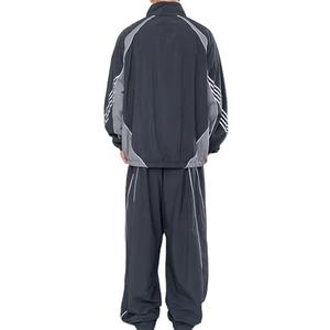 Men Oversized Windbreaker Tracksuits With Side Strips Water Proof <b>Zip</b> Nylon Unique Style Baggy Lightweight Tracksuit Cheap Price - Product Image 2