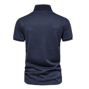 Camiseta de deportes al aire libre para hombre, Polo de cuello informal, conjunto de hombre para todos los días, Polo de malla transpirable, colección de verano a la moda - Product Image 2