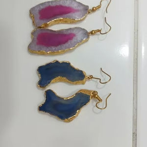 Piedra Druzy de Alta Calidad para Hacer Pendientes, Piedras Naturales Brillantes de la India para Cuentas de Concha, Hueso y Coral - Product Image 5