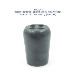 Made in India Soapstone Cylindrical Toothbrush <b>Holder</b> Premium Bathroom Accessory for Home & Hotel Use at Bulk Best Rate Supplier - Product Image 2