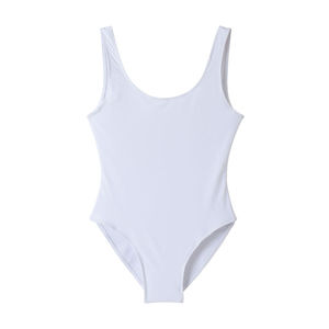 Maillot de bain une pièce pour femme, best-seller, avec contrôle du ventre, séchage rapide, spandex/polyester, bas à coupe haute, logo sur le devant - Product Image 5