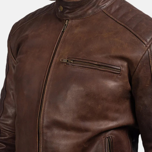 Veste en cuir pour hommes à impression numérique Meilleur design Vente à chaud Meilleure tendance Bon marché Veste en cuir entièrement personnalisée pour hommes - Product Image 5